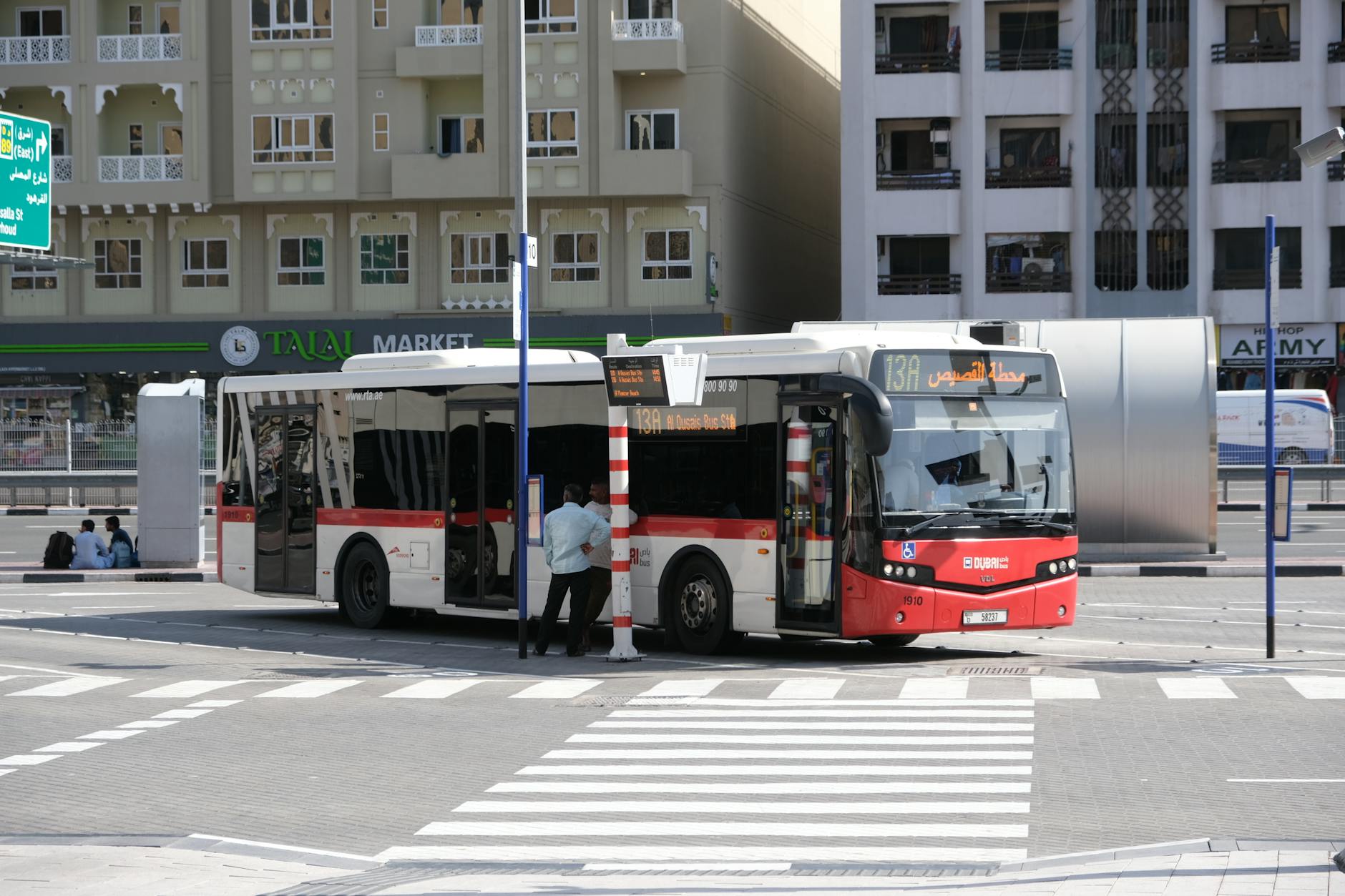RTA Dubai bus on a city street