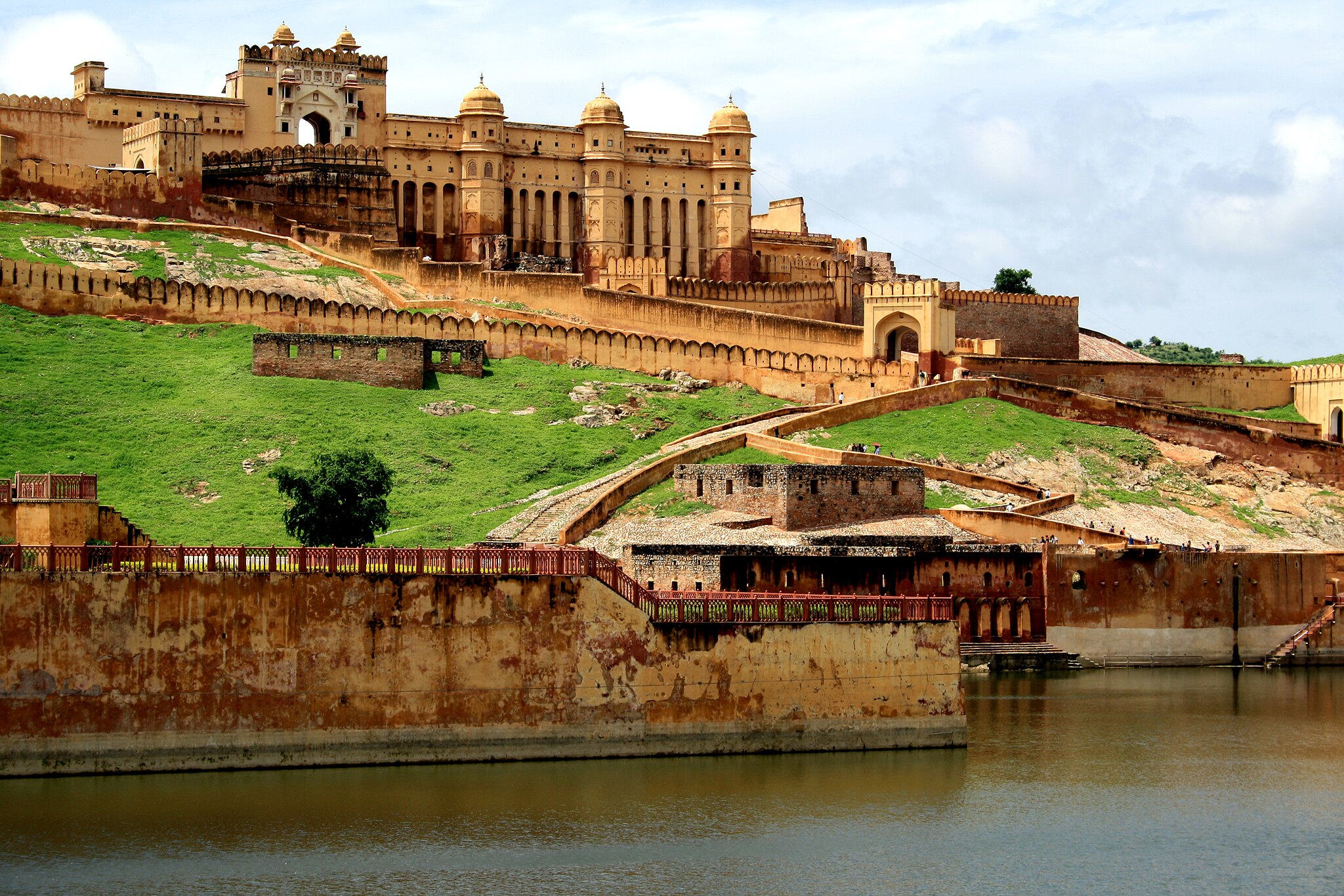 Amber Fort overlooking Maota Lake, Jaipur