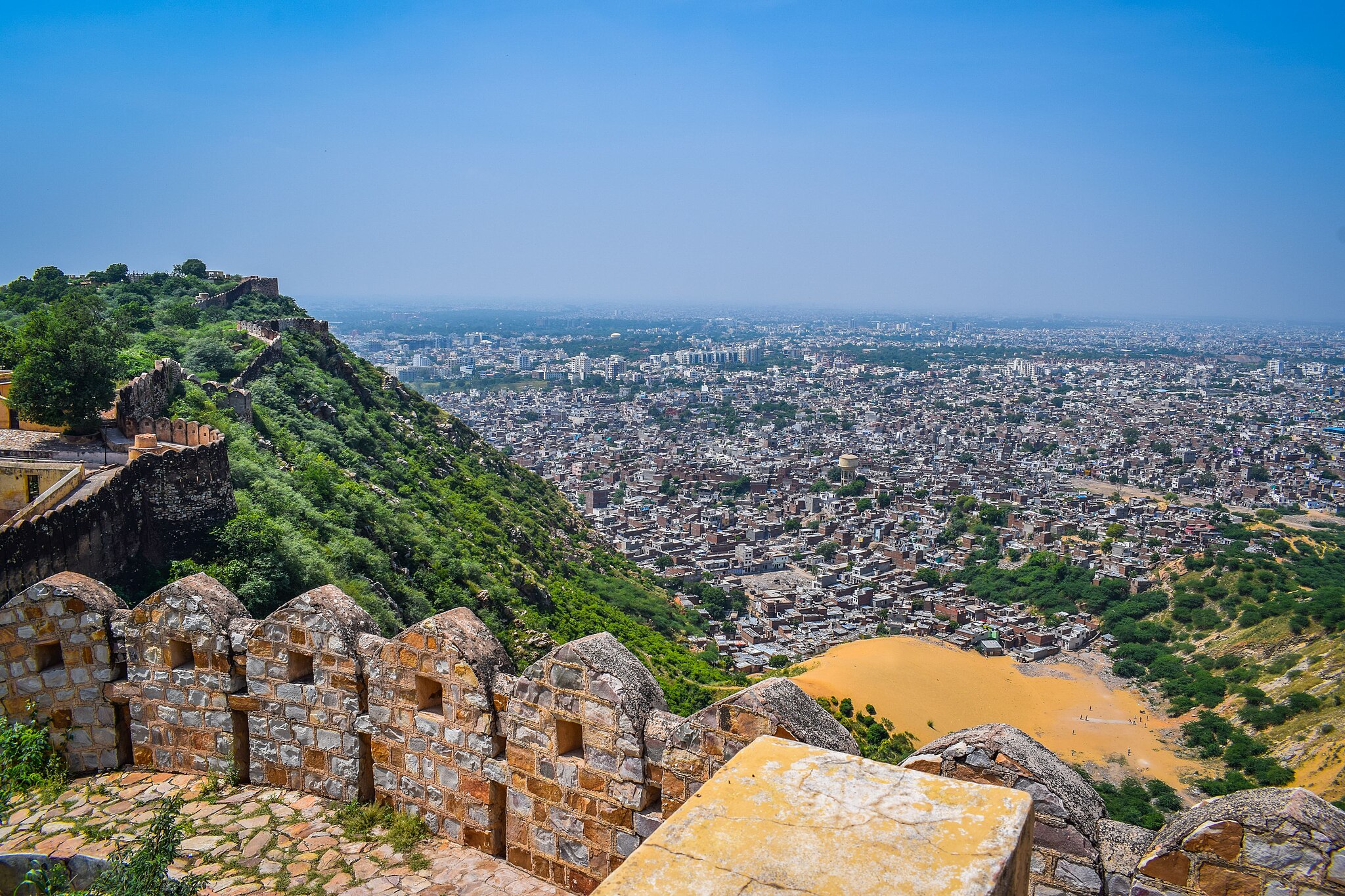 View from Nahargarh Fort overlooking Jaipur city