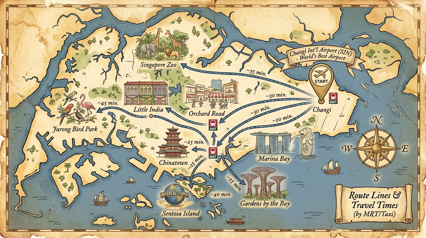 Singapore Travel Map