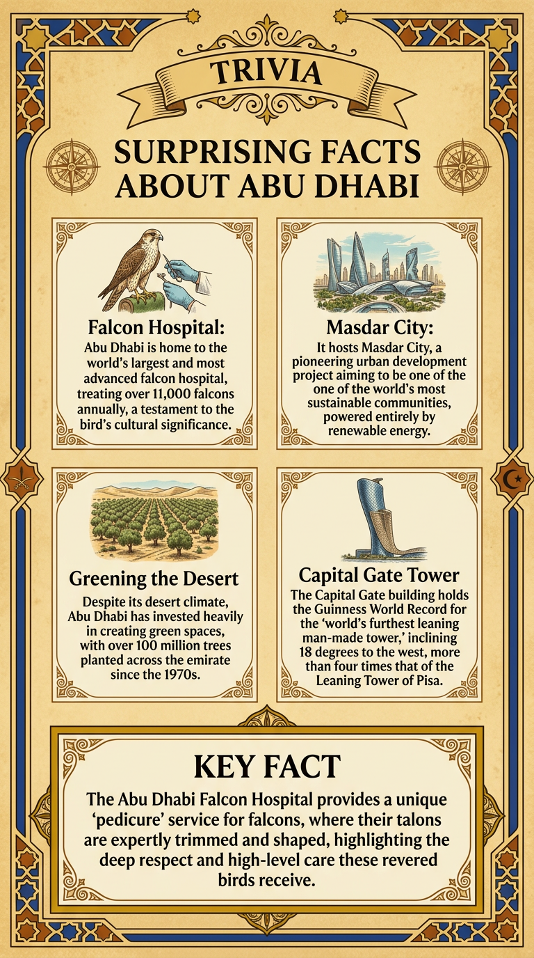 Surprising Facts About Abu Dhabi Infographic