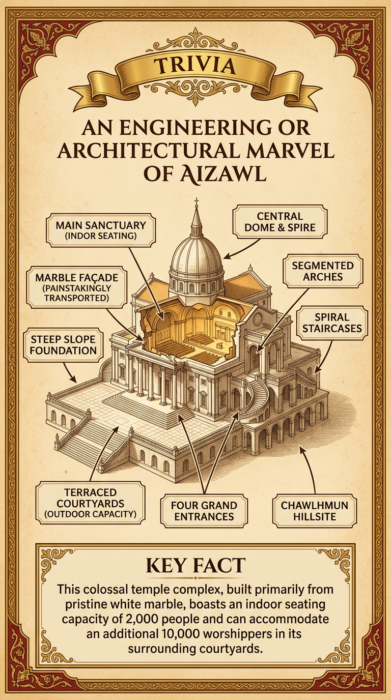 An Engineering or Architectural Marvel of Aizawl Infographic