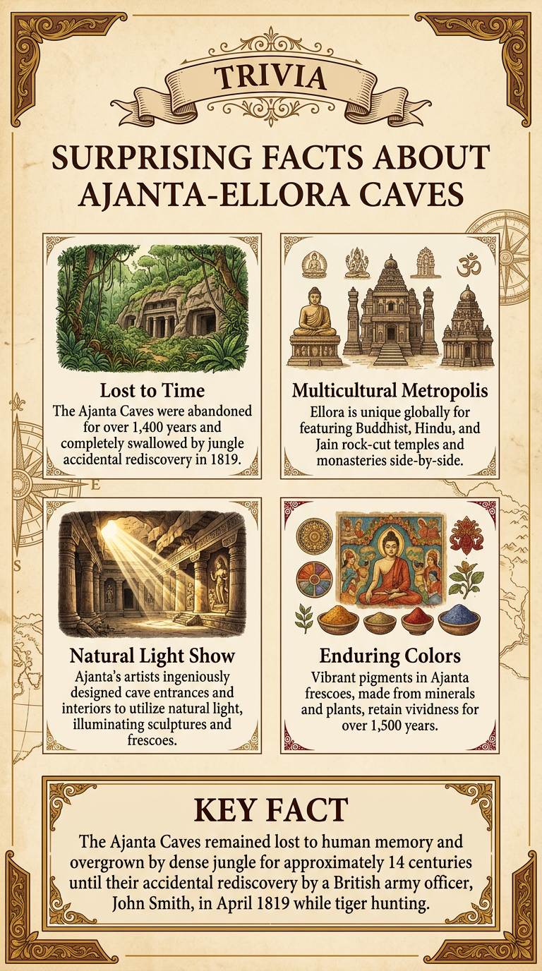 Surprising Facts About Ajanta-Ellora Caves Infographic