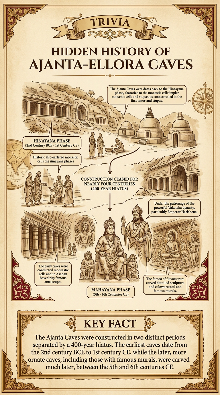 Hidden History of Ajanta-Ellora Caves Infographic