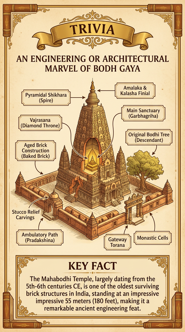 An Engineering or Architectural Marvel of Bodh Gaya Infographic