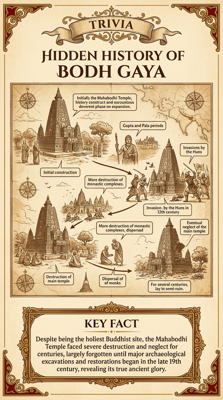 Hidden History of Bodh Gaya Infographic