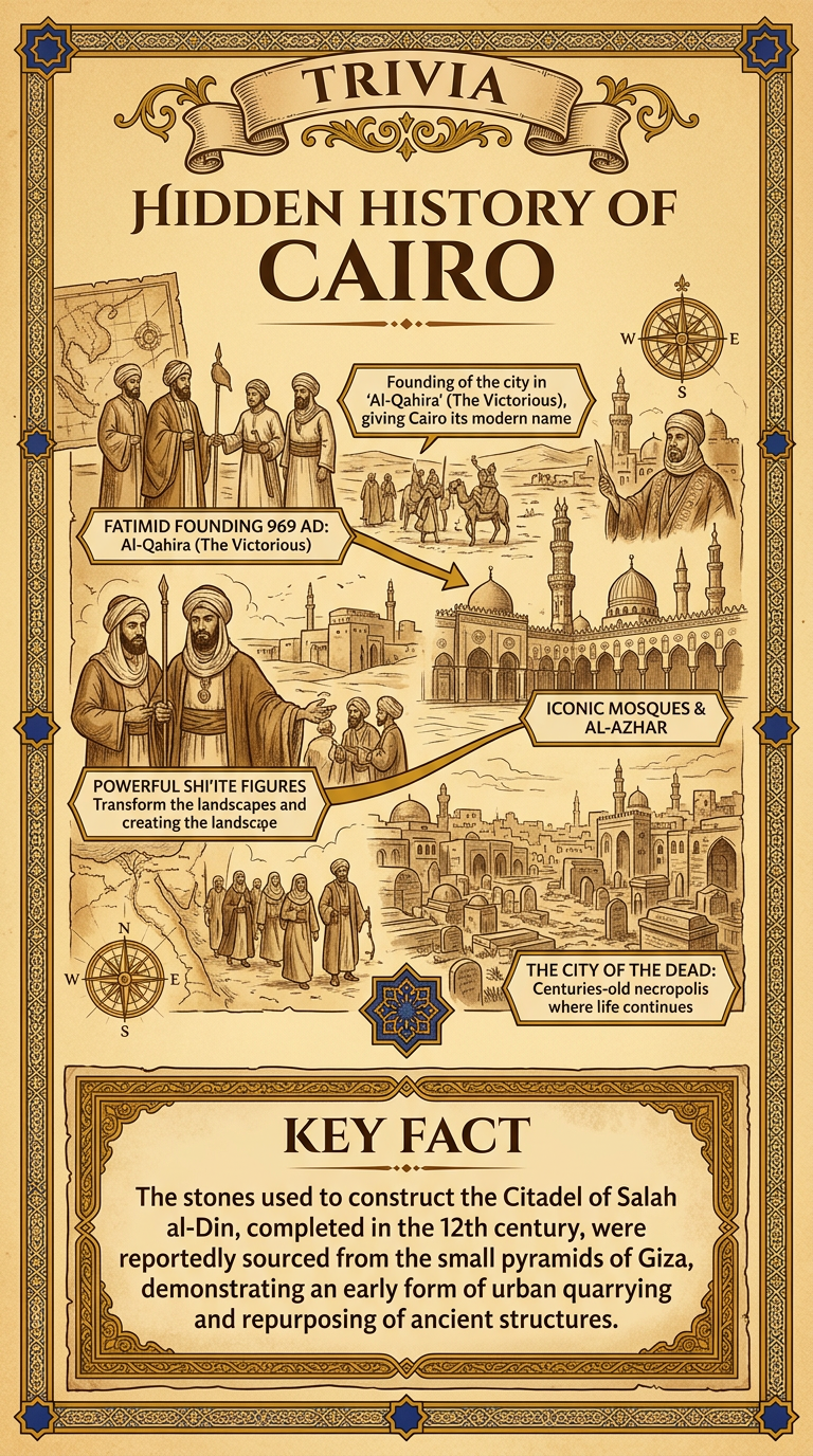 Hidden History of Cairo Infographic