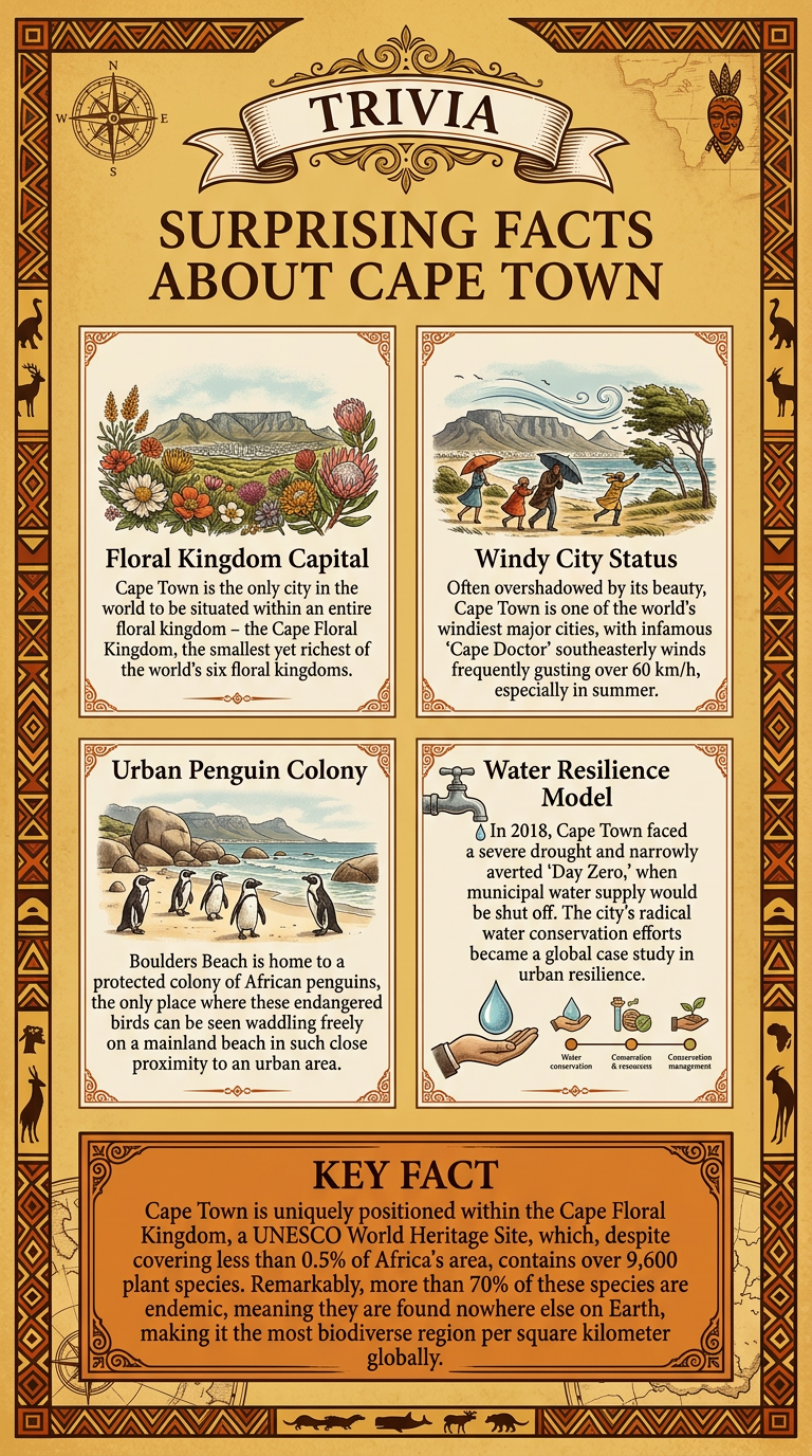 Surprising Facts About Cape Town Infographic