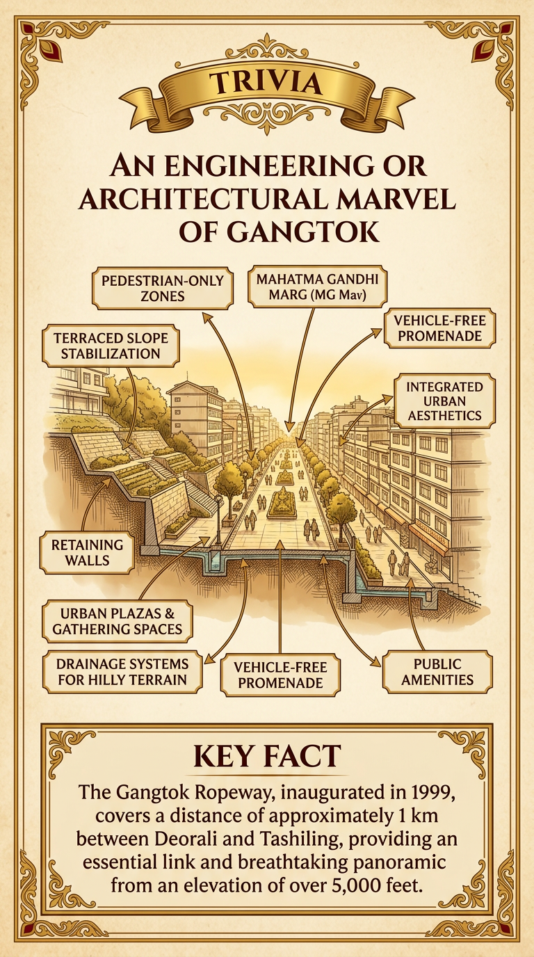 An Engineering or Architectural Marvel of Gangtok Infographic