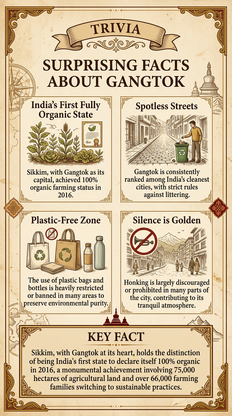 Surprising Facts About Gangtok Infographic