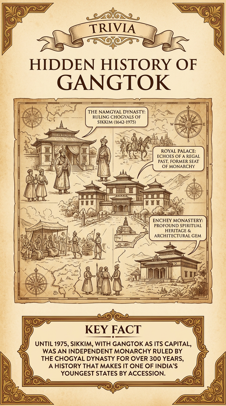 Hidden History of Gangtok Infographic