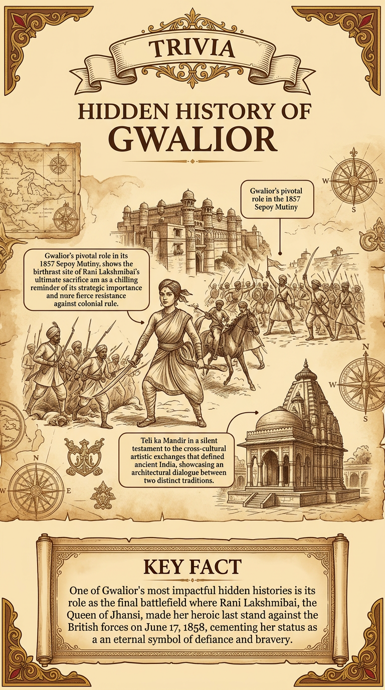Hidden History of Gwalior Infographic