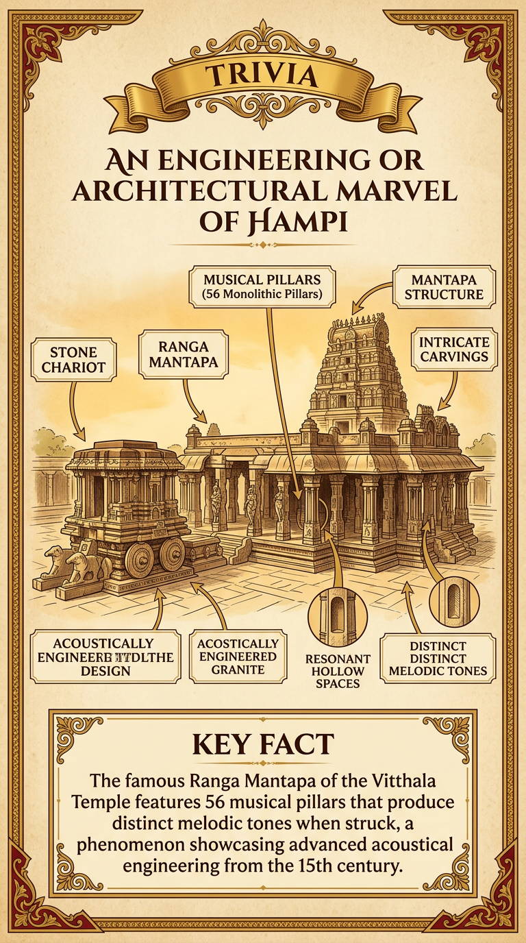 An Engineering or Architectural Marvel of Hampi Infographic