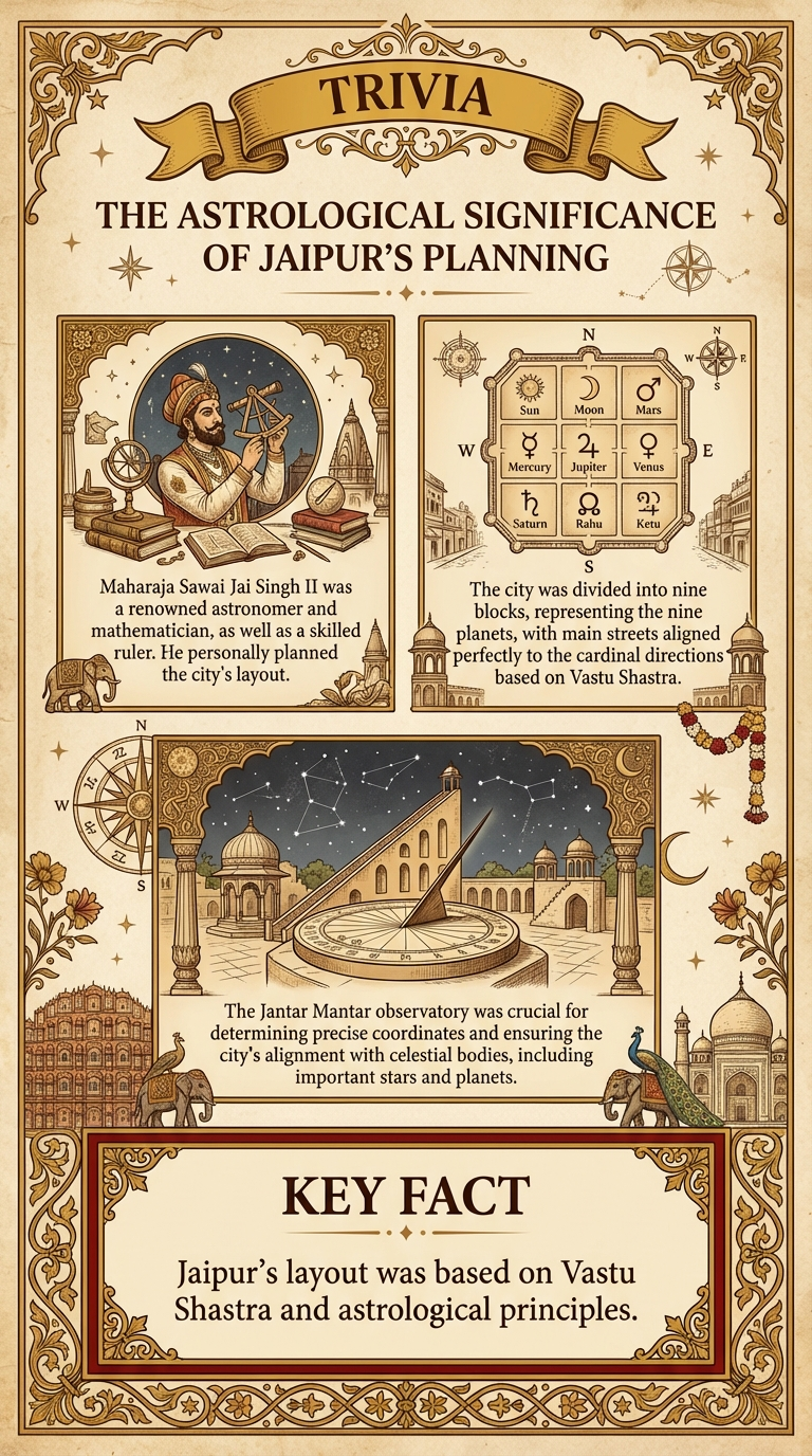 The Astrological Significance of Jaipur's Planning Infographic