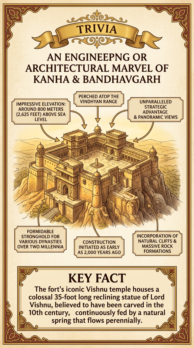 An Engineering or Architectural Marvel of Kanha & Bandhavgarh Infographic