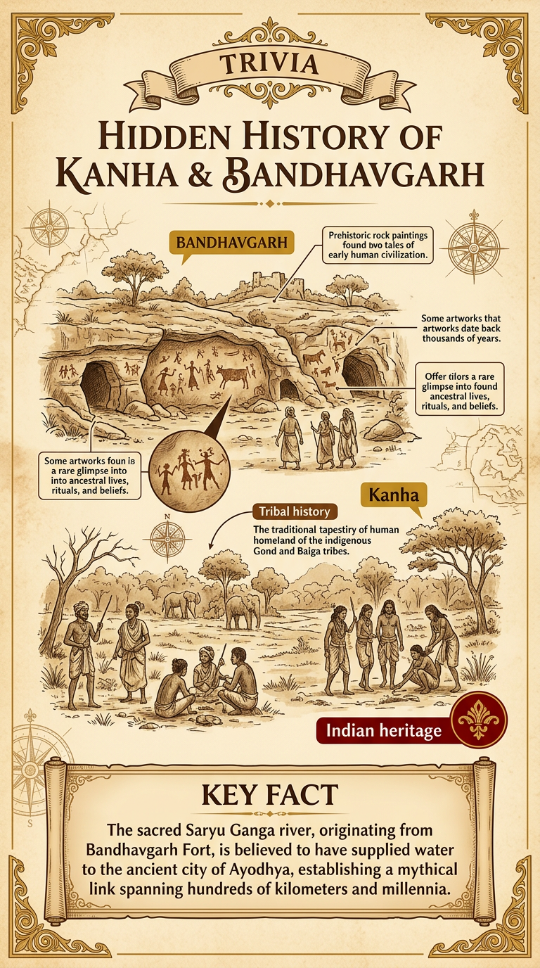 Hidden History of Kanha & Bandhavgarh Infographic