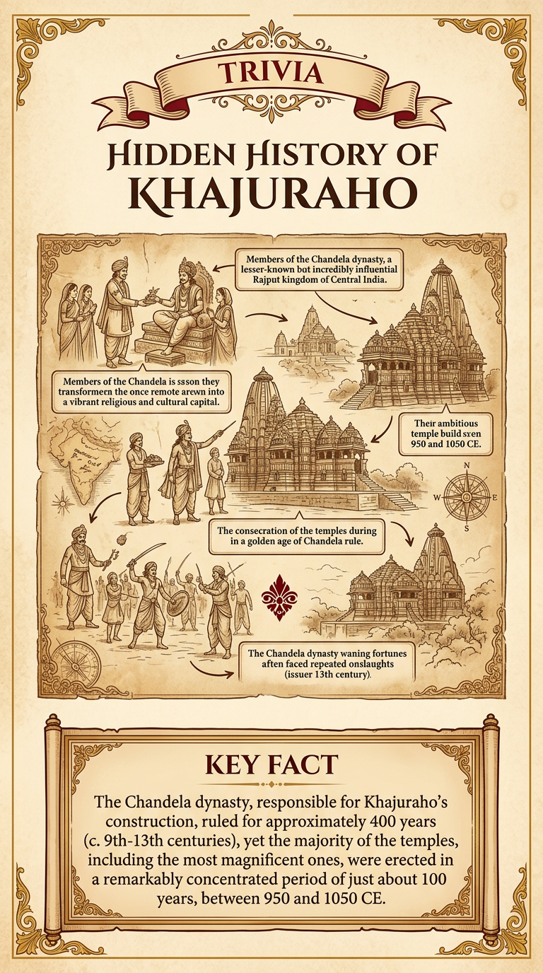 Hidden History of Khajuraho Infographic