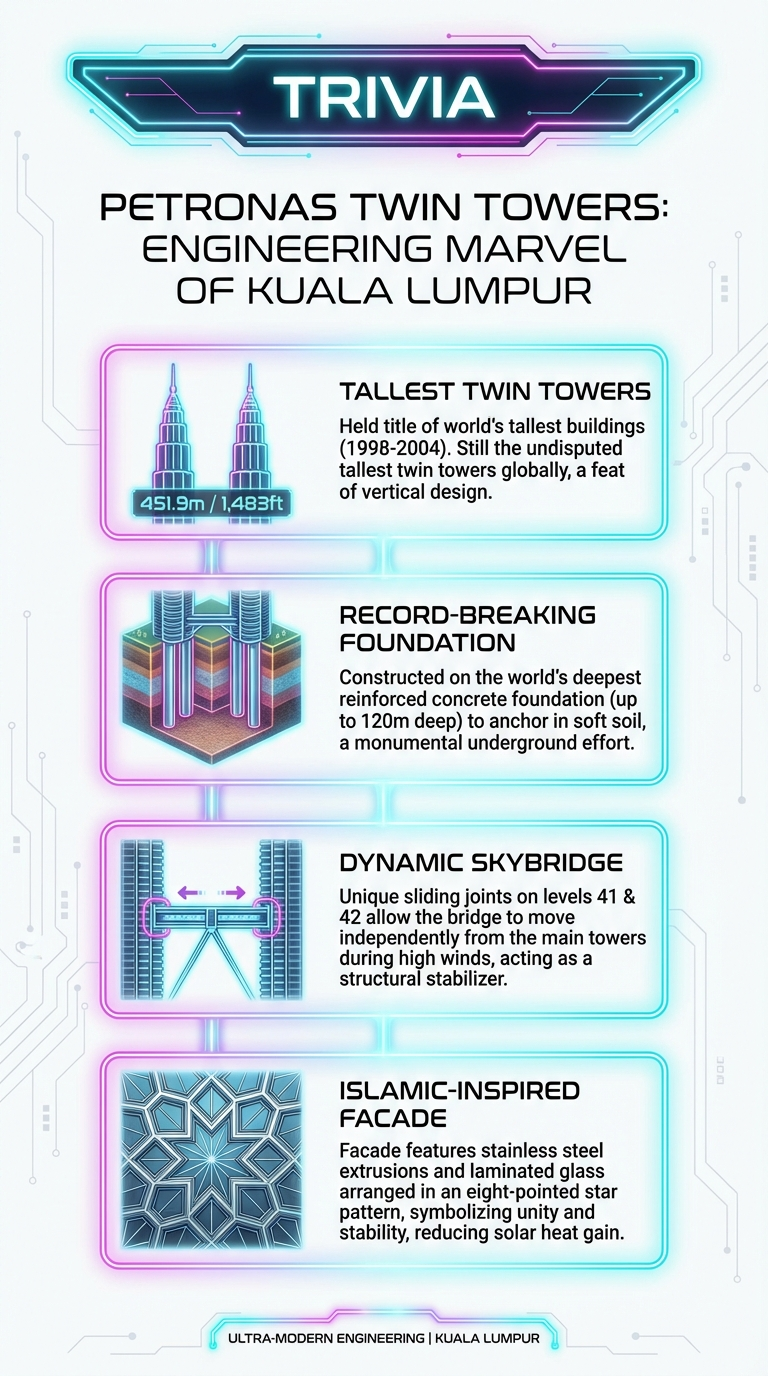 Petronas Towers Engineering Infographic