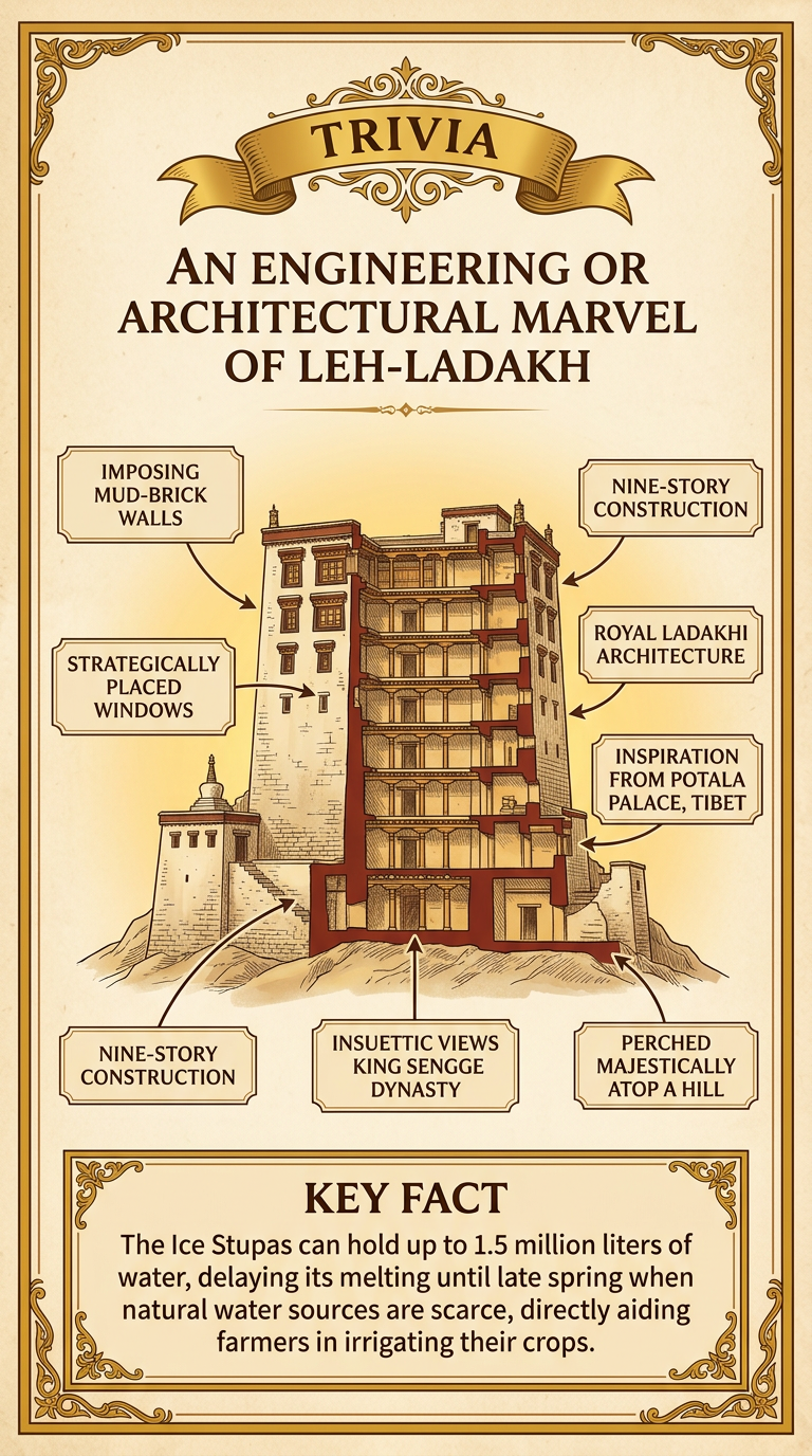 An Engineering or Architectural Marvel of Leh-Ladakh Infographic