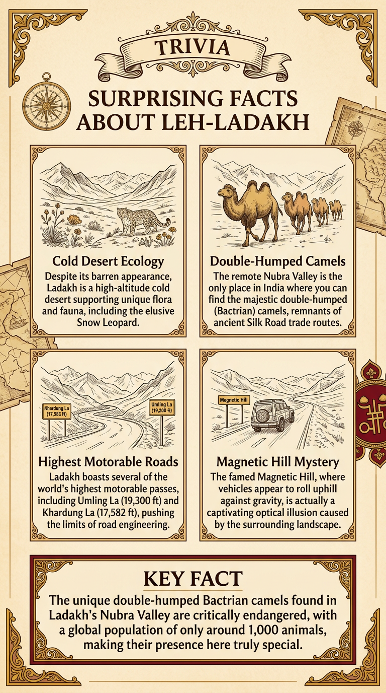Surprising Facts About Leh-Ladakh Infographic