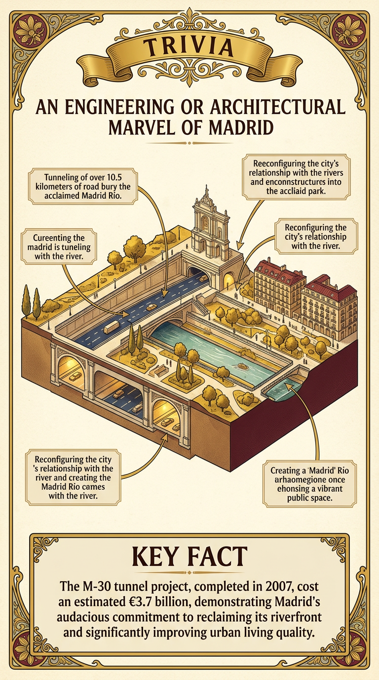 An Engineering or Architectural Marvel of Madrid Infographic