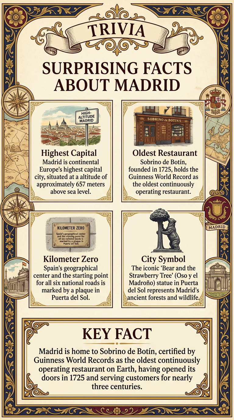 Surprising Facts About Madrid Infographic