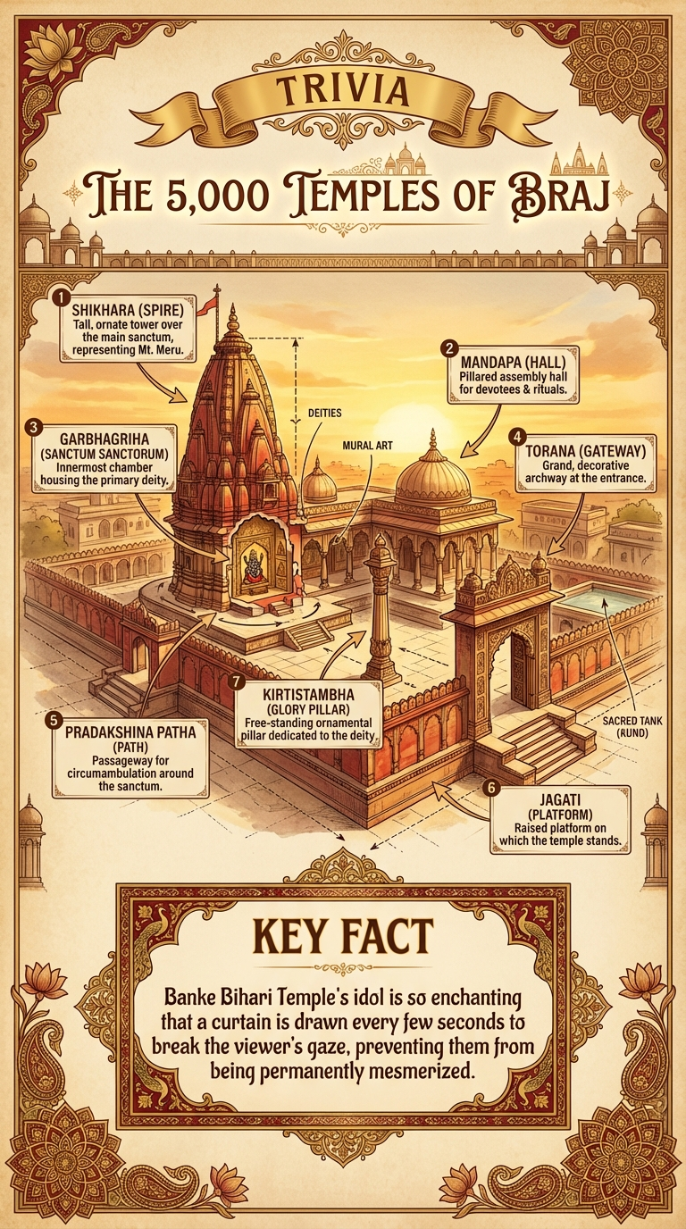 The 5,000 Temples of Braj Infographic
