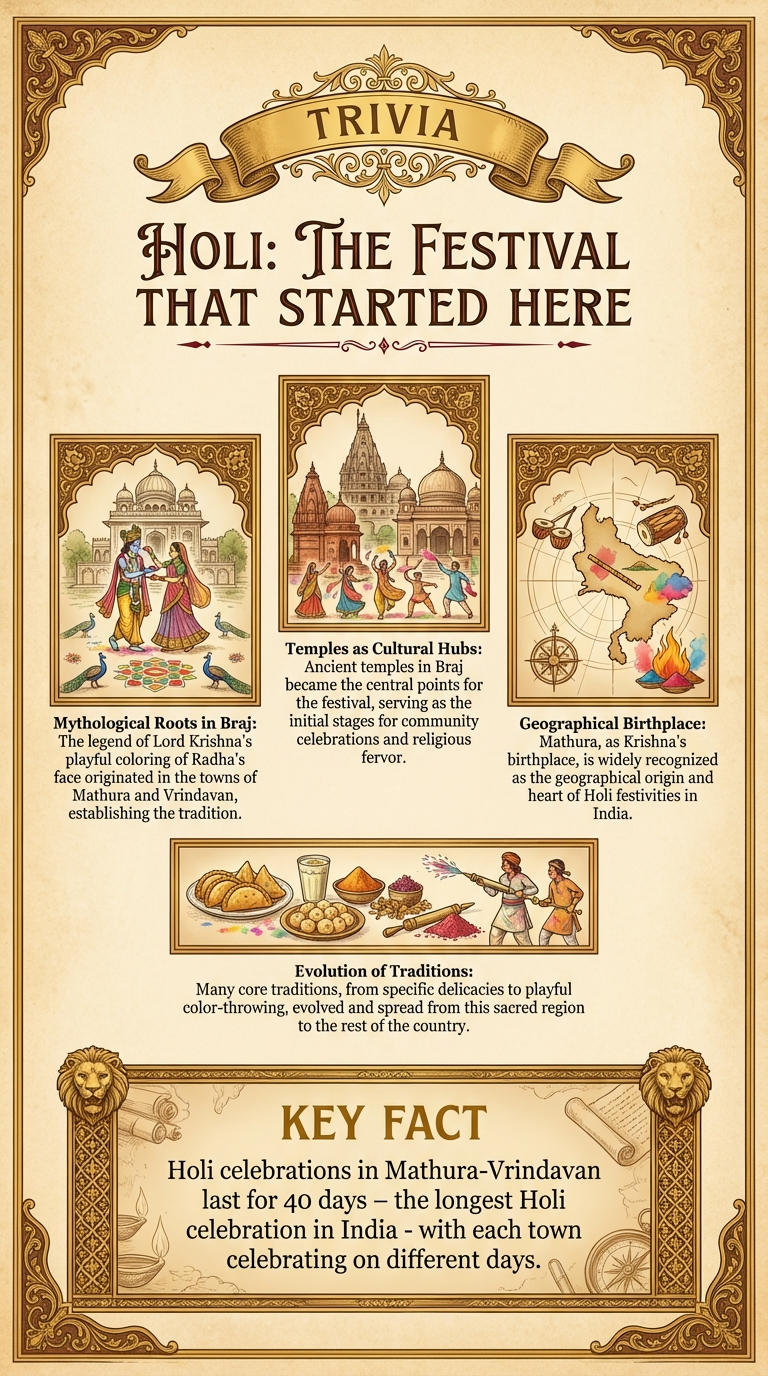Holi: The Festival That Started Here Infographic