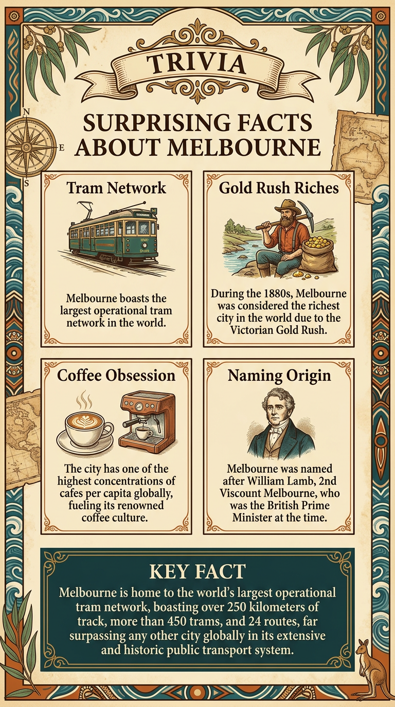 Surprising Facts About Melbourne Infographic