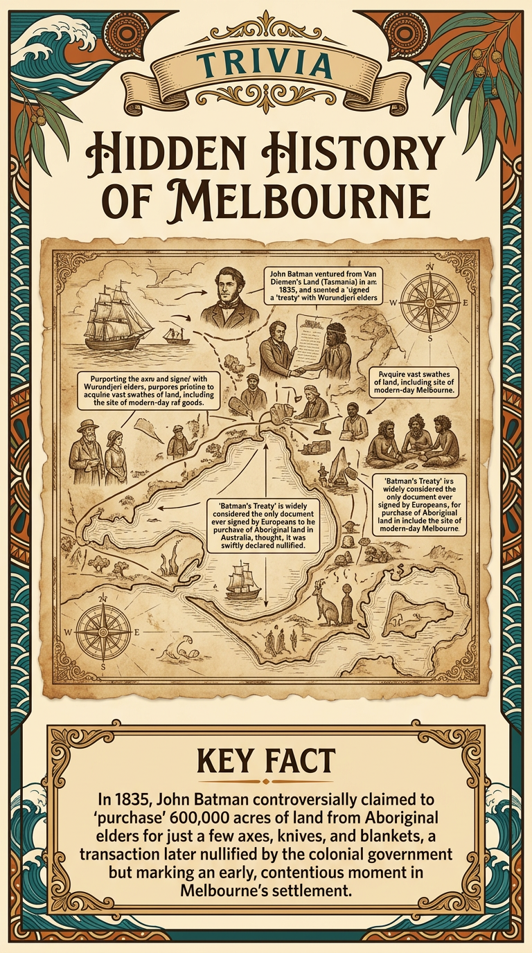 Hidden History of Melbourne Infographic