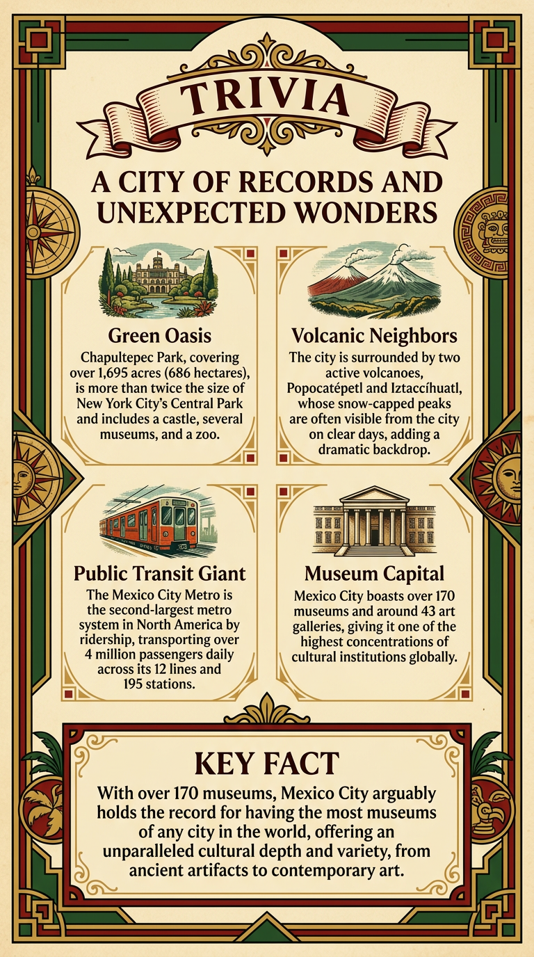 A City of Records and Unexpected Wonders Infographic