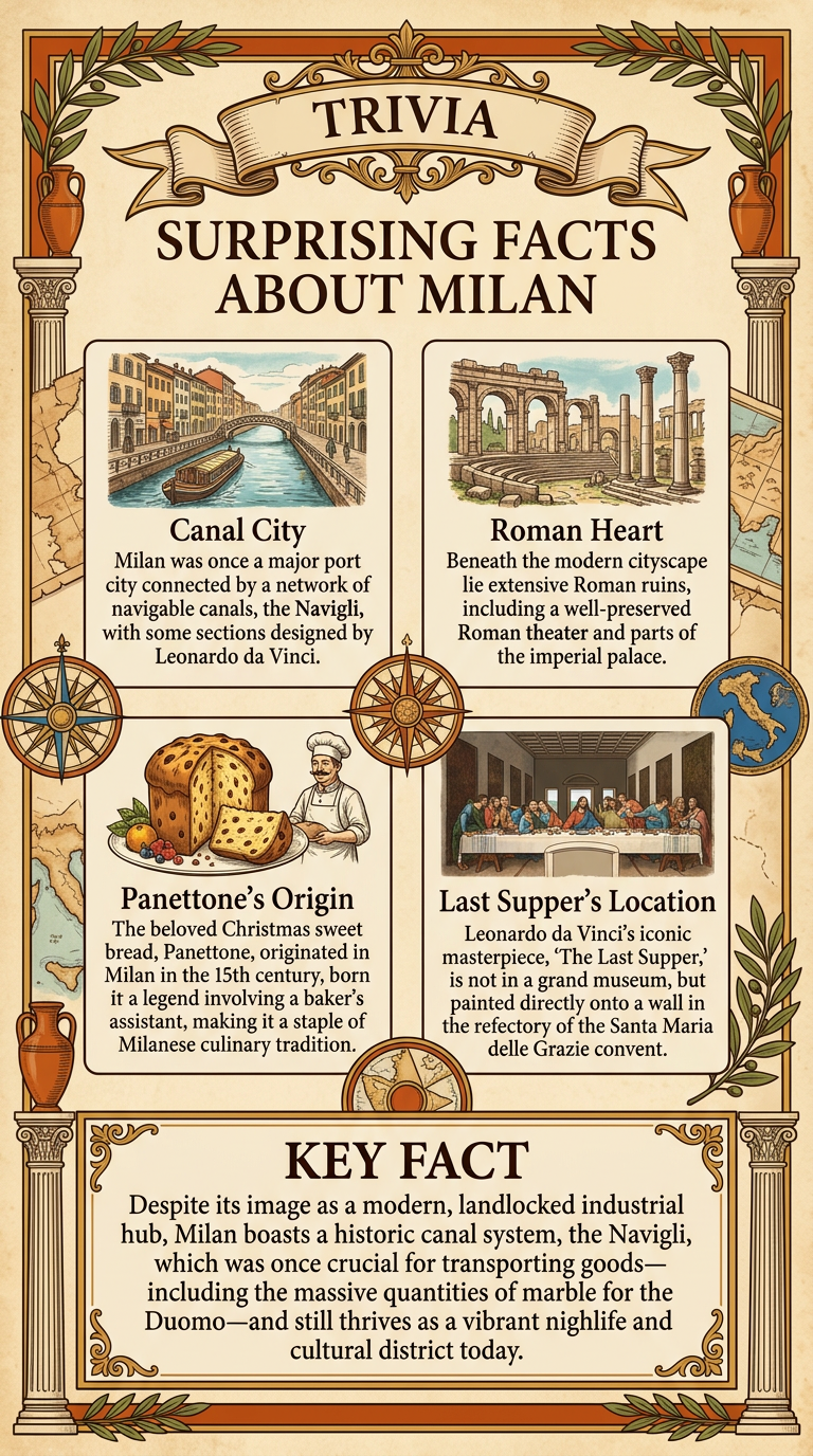 Surprising Facts About Milan Infographic