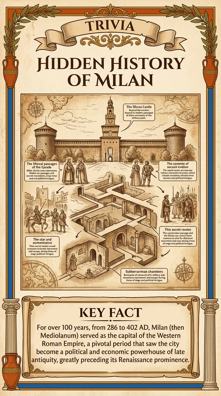 Hidden History of Milan Infographic