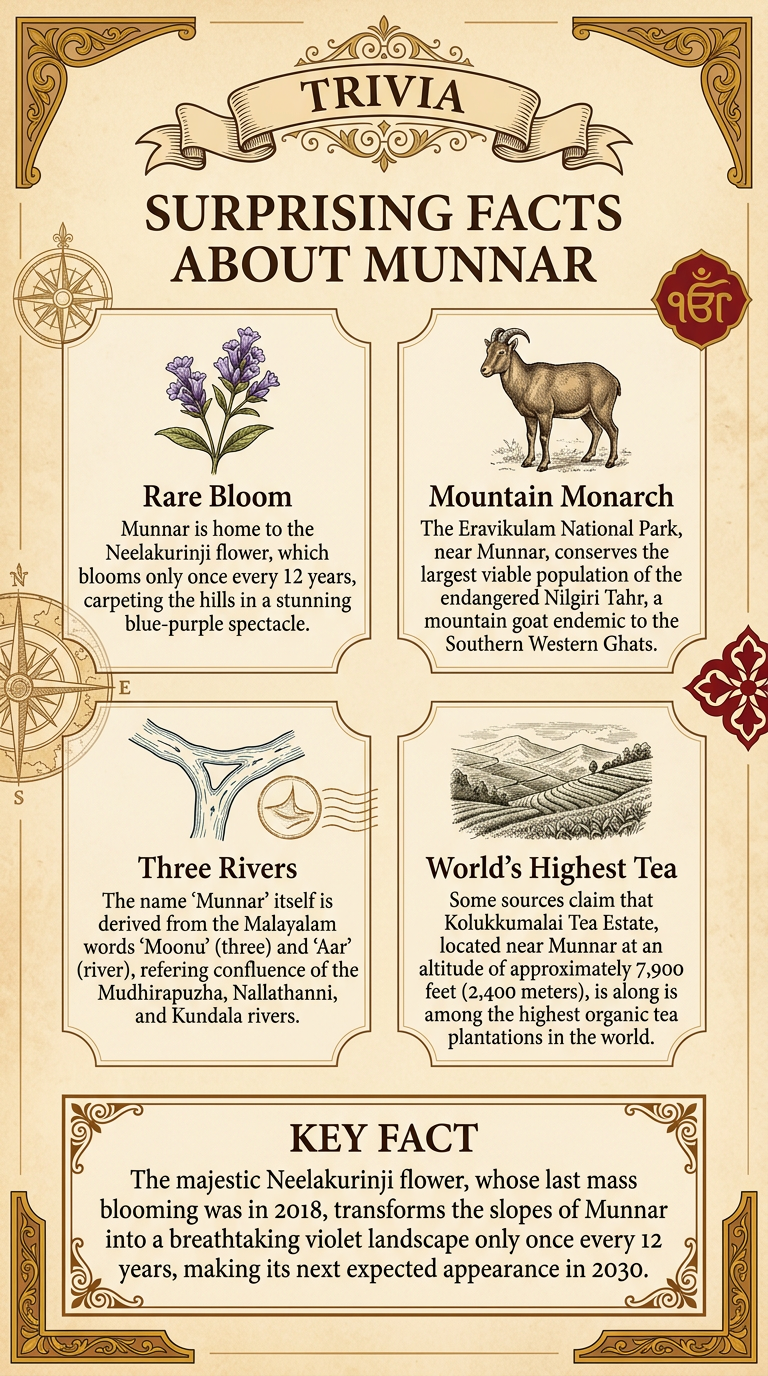 Surprising Facts About Munnar Infographic