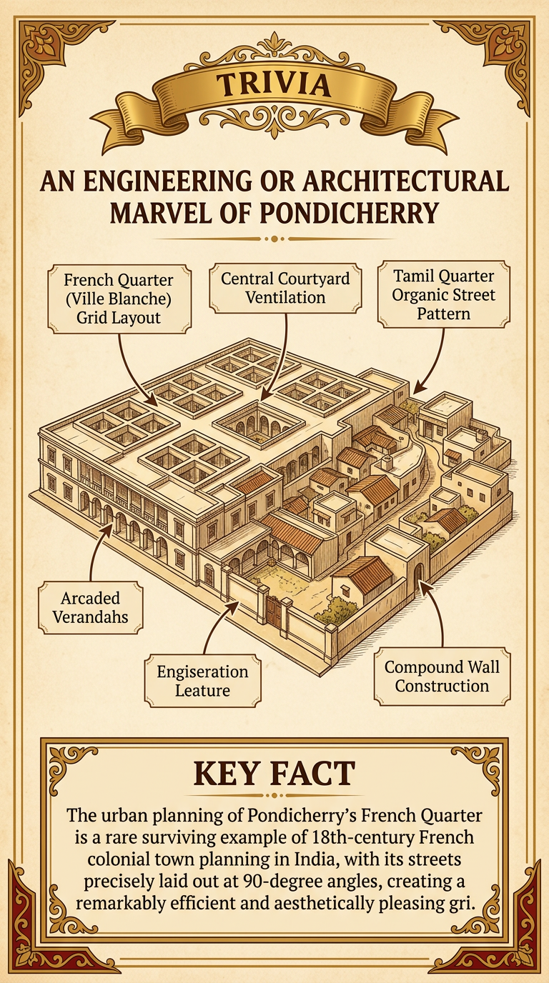 An Engineering or Architectural Marvel of Pondicherry Infographic