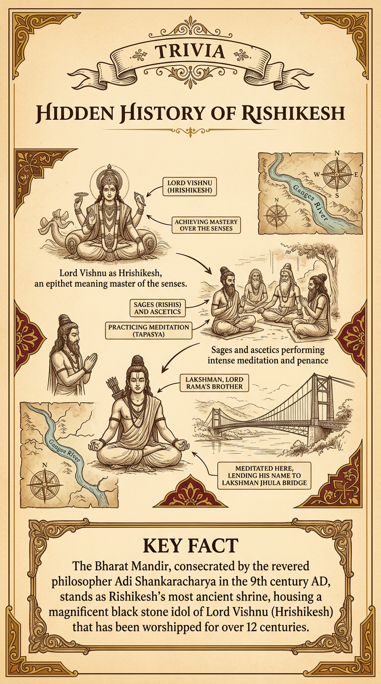 Hidden History of Rishikesh Infographic