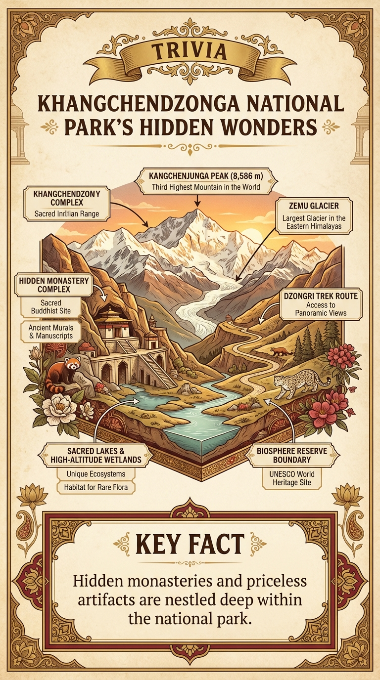 Khangchendzonga National Park's Hidden Wonders Infographic