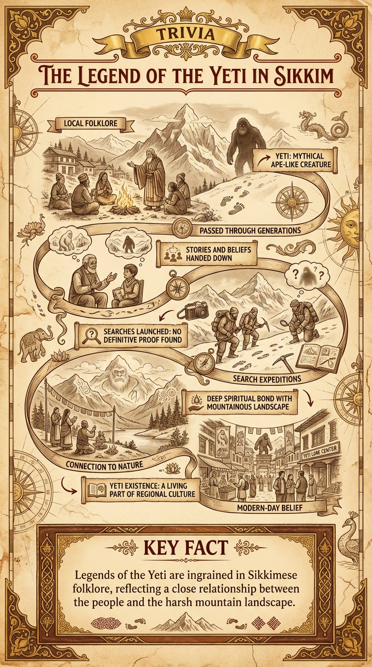 The Legend of the Yeti in Sikkim Infographic