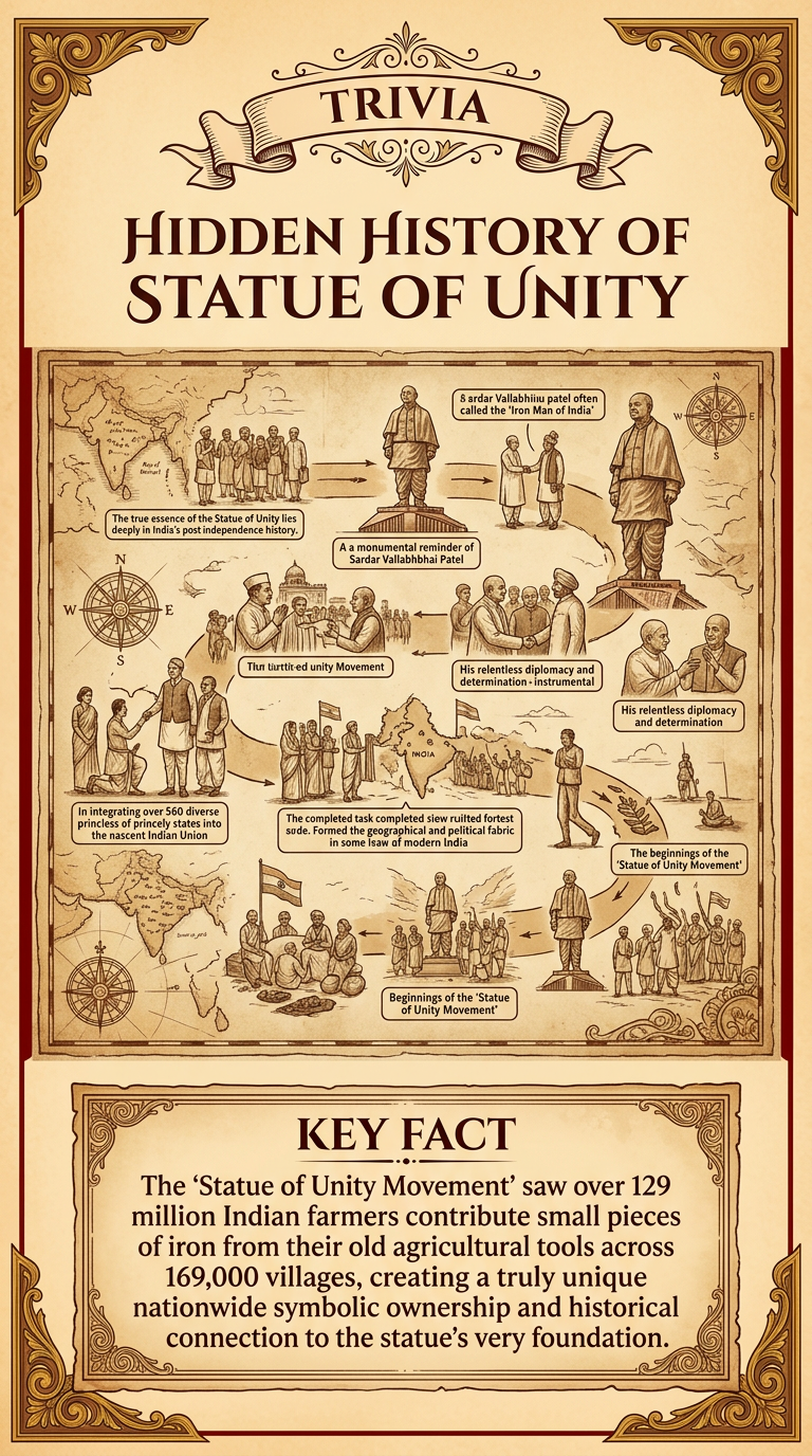 Hidden History of Statue of Unity Infographic