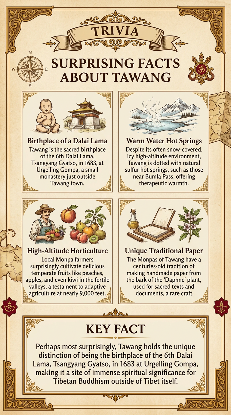 Surprising Facts About Tawang Infographic