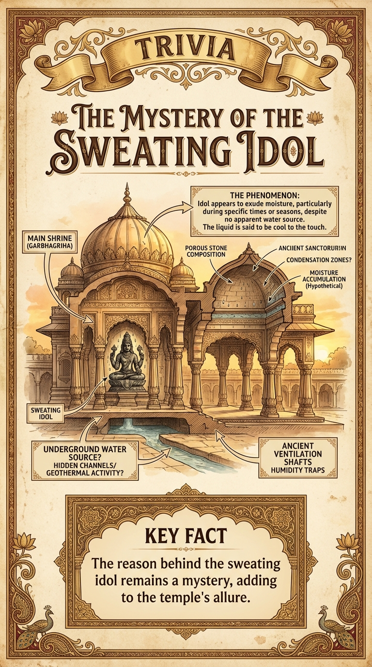 The Mystery of the Sweating Idol Infographic