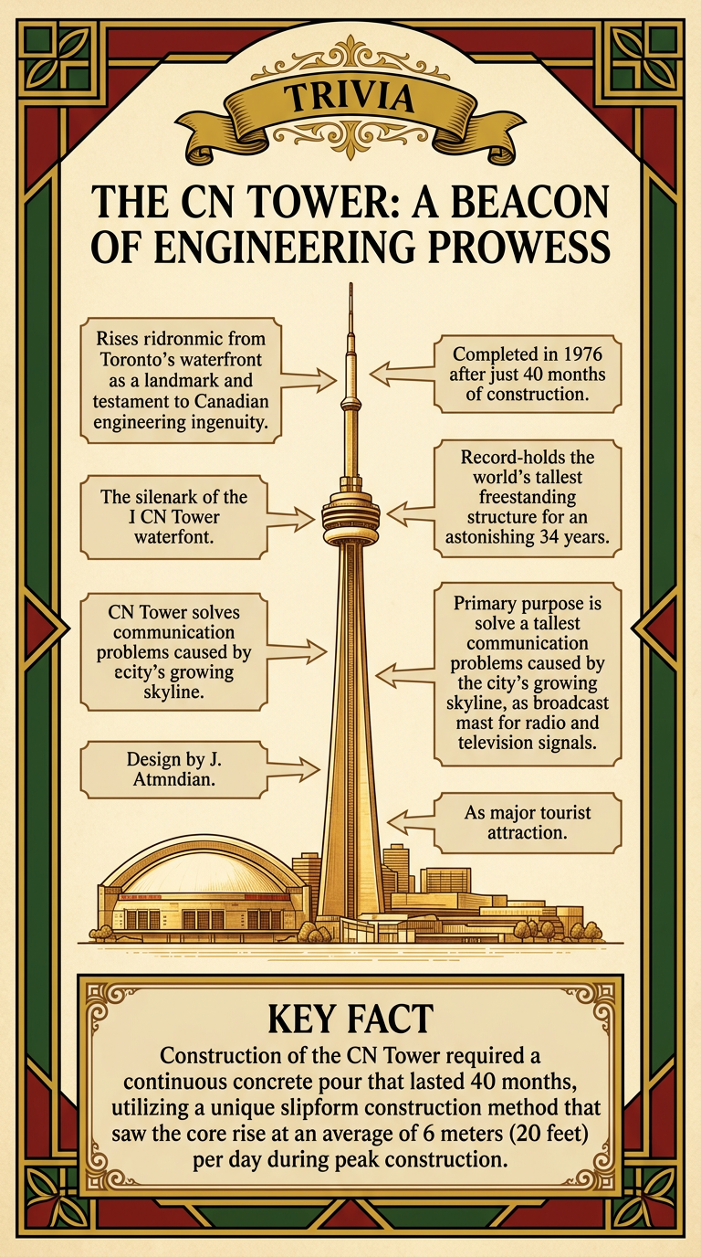 The CN Tower: A Beacon of Engineering Prowess Infographic