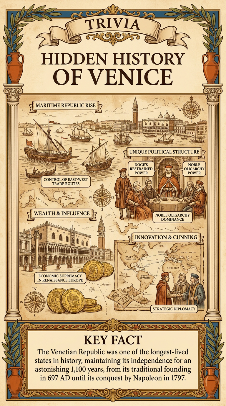 Hidden History of Venice Infographic